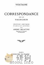 CORRESPONDANCE AVEC LES TRONCHIN   1950  PDF电子版封面     