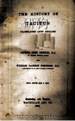 THE HISTORY OF TACITUS   1864  PDF电子版封面     
