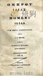 HOMERI ILIAS VOL. II.     PDF电子版封面     