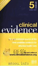 clinical evidence  The international source of the best available evidence for effective health care     PDF电子版封面  0727915045   