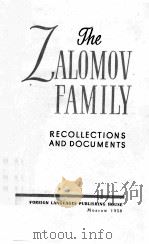 THE ZALOMOV FAMILY（1958 PDF版）