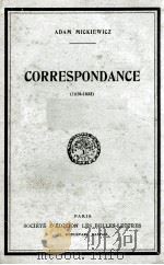 CORRESPONDANCE (1820-1855)     PDF电子版封面     