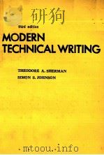MODERN TECHNICAL WRITING THIRD EDITION     PDF电子版封面     