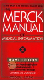 THE MERCK MANUAL OF MEDICAL INFORMATION  HOME EDITION     PDF电子版封面  0671027271   