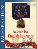 HISTORY SOCIAL SCIENCE ACCESS FOR ENGLISH LEARNERS     PDF电子版封面  0618697667   