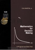 MATHEMATICS FOR DECISION MAKING VOLUME 2     PDF电子版封面     
