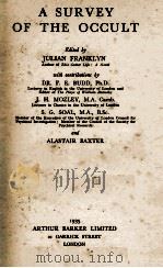 A SURVEY OF THE OCCULT   1935  PDF电子版封面     