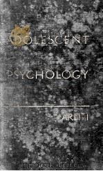 ADOLESCENT PSYCHOLOGY   1933  PDF电子版封面     