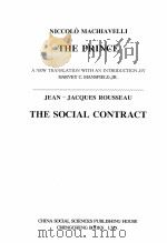 JEAN-JACQUES ROUSSEAU THE SOCIAL CONTRACT     PDF电子版封面     