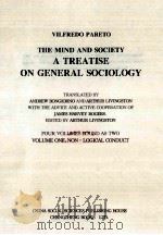 THE MIND AND SOCIETY A TREATISE ON GENERAL SOCIOLOGY     PDF电子版封面     