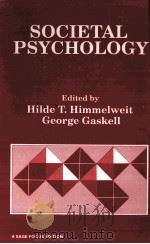 SOCIETAL PSYCHOLOGY EDITED BY     PDF电子版封面     