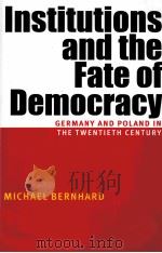 INSTITUTIONS AND THE FATE OF DEMOCRACY     PDF电子版封面     