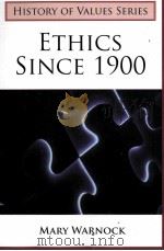 ETHICS SINCE 1900（ PDF版）