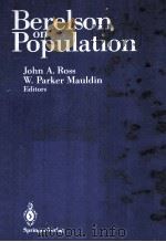 BERELSON ON POPULATION     PDF电子版封面     