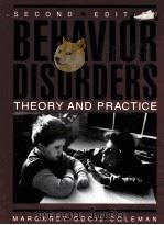 BEHAVIOR DISORDERS THEORY AND PRACTICE SECOND EDITION     PDF电子版封面     