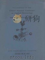 PROCEEDINGS OF THE FIRST NATIONAL CONFERENCE ON APPLIED METEOROLOGY     PDF电子版封面     