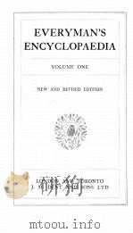 EVERYMAN'S ENCYCLOPAEDIA VOLUME ONE   1932  PDF电子版封面     
