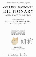 COLLINS' NATIONAL DICTIONARY AND ENCYCLOPEDIA   1908  PDF电子版封面     