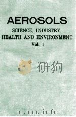 AEROSOLS VOLUME 1     PDF电子版封面     