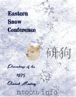 EASTERN SNOW CONFERENCE  1975（ PDF版）