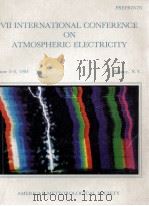 ⅦTH INTERNATIONAL CONFERENCE ON ATMOSPHERIC ELECTRICITY     PDF电子版封面     
