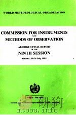 COMMISSION FOR INSTRUMENTS AND METHODS OF OBSERVATION     PDF电子版封面     