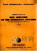 WORLD METEOROLOGICAL ORGANIZATION  36     PDF电子版封面     