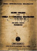 SECOND CONGRESS OF THE WORLD METEORLOLGICAL ORGANIZATION（ PDF版）