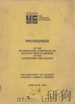 PROCEEDINGS OF THE INTERNATIONAL SYPOSIUM ON ACOUSTIC REMOTE SENSING OF THE ATMOSPHERE AND OCEANS（ PDF版）