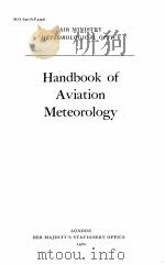 HANDBOOK OF AVIATION METEOROLOGY     PDF电子版封面     