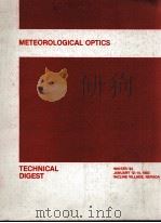 METEOROLOGICAL OPTICS     PDF电子版封面     