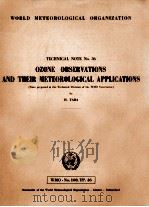 WORLD METEOROLOGICAL ORGANIZATION  TECHNICAL NOTE NO.36     PDF电子版封面     