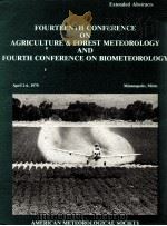 FOURTEENTH CONFERENCE ON AGRICULTURE & FOREST METEOROLOGY AND FOURTH CONFERENCE ON BIOMETEOROLOGY（ PDF版）