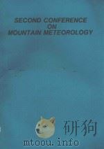 SECOND CONFERENCE ON MOUNTAIN METEOROLOGY（ PDF版）