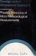 PHYSICAL PRINCIPLES OF MICRO-METEOROLOGICAL MEASUREMENTS（ PDF版）