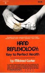 HAND REFLEXOLOGY：KEY TO PERFECT HEALTH     PDF电子版封面     