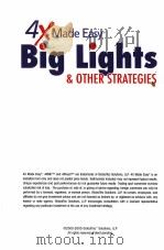 4X MADE EASY BIG LIGHTS & OTHER STRATEGIES     PDF电子版封面     