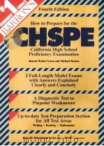 CHSPE CALIFORNIA HIGH SCHOOL PROFICIENCY EXAMINATION     PDF电子版封面  0812014391   