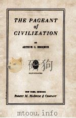 THE PAGEANT OF CIVILIZATION   1931  PDF电子版封面     