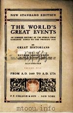THE WORLD'S GREAT EVENTS VOLUME FIVE（1913 PDF版）