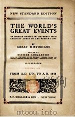 THE WORLD'S GREAT EVENTS VOLUME SIX（1913 PDF版）