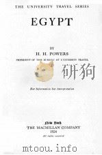 EGYPT     PDF电子版封面    H. H. POWERS 