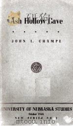 ASH HOLLOW CAVE   1946  PDF电子版封面    JOHN L. CHAMPE 