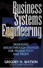 BUSINESS SYSTEMS ENGINEERING（ PDF版）