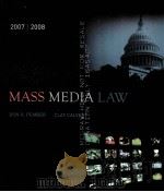 2007-2008 EDITION MASS MEDIA LAW     PDF电子版封面     