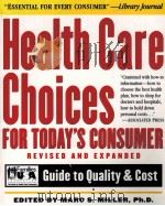 HEALTH CARE CHOICES FOR TODAY'S CONSUMER     PDF电子版封面     
