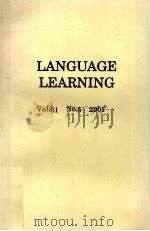 LANGUAGE LEARNING（ PDF版）