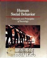 HUMAN SOCIAL BEHAVIOR     PDF电子版封面  0030324475   