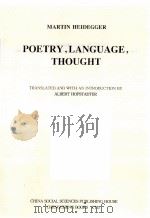 POETRY LANGUAGE THOUGHT     PDF电子版封面     