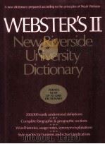 WEBSTER'S II NEW RIVERSIDE UNIVERSITY DICTIONARY     PDF电子版封面     